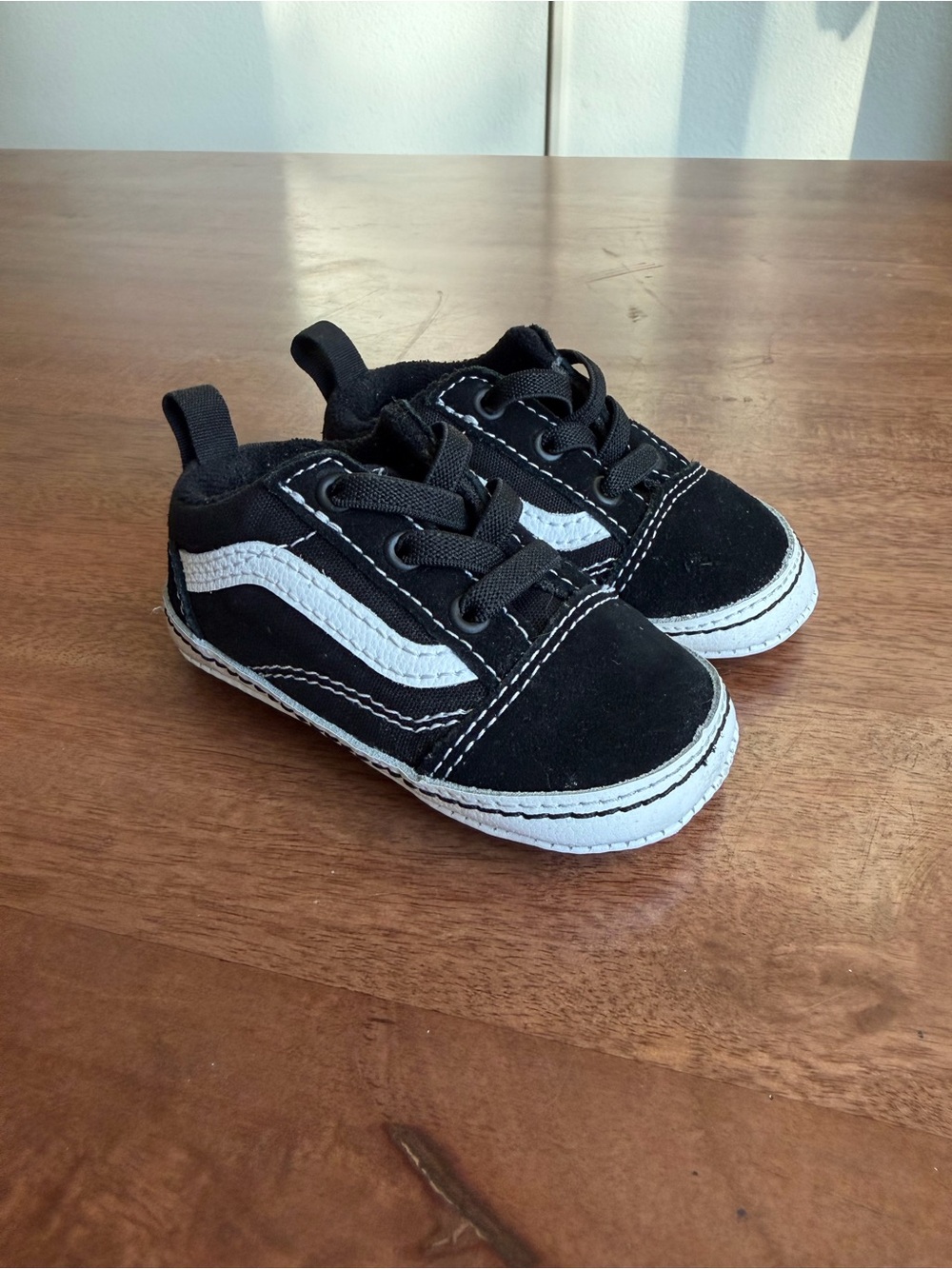 Vans Infant Old Skool Crib Shoes — Black/True White 🖤🤍